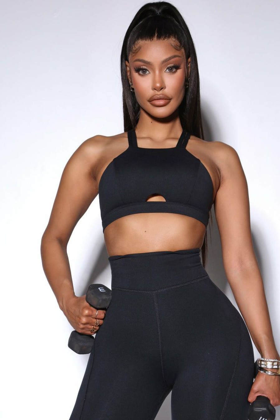 Activewear Tops * | Best Reviews Of Fashion Nova Activewear Tops Sublime Arina Sports Bra Black