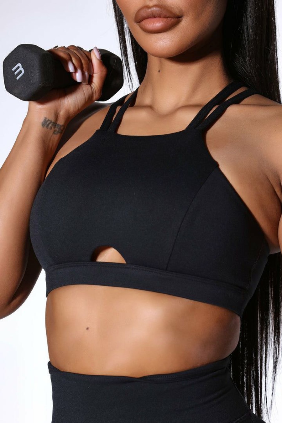 Activewear Tops * | Best Reviews Of Fashion Nova Activewear Tops Sublime Arina Sports Bra Black