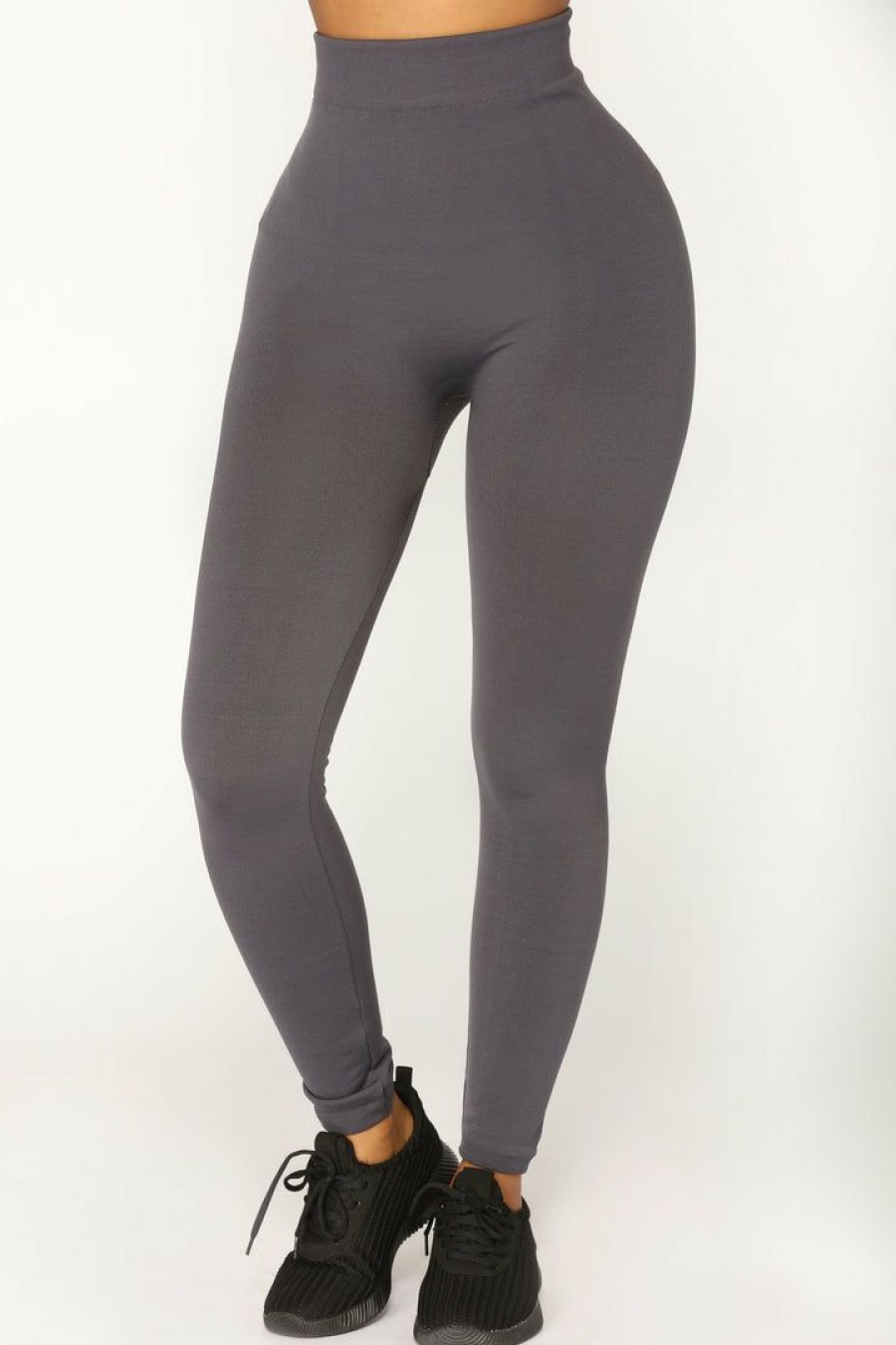 Leggings * | Best Sale Fashion Nova Since Day One Seamless Leggings Charcoal