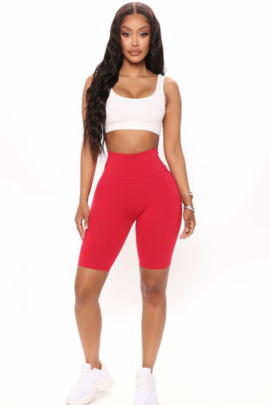 Biker Shorts * | New Fashion Nova Biker Shorts My Favorite Biker Short Red