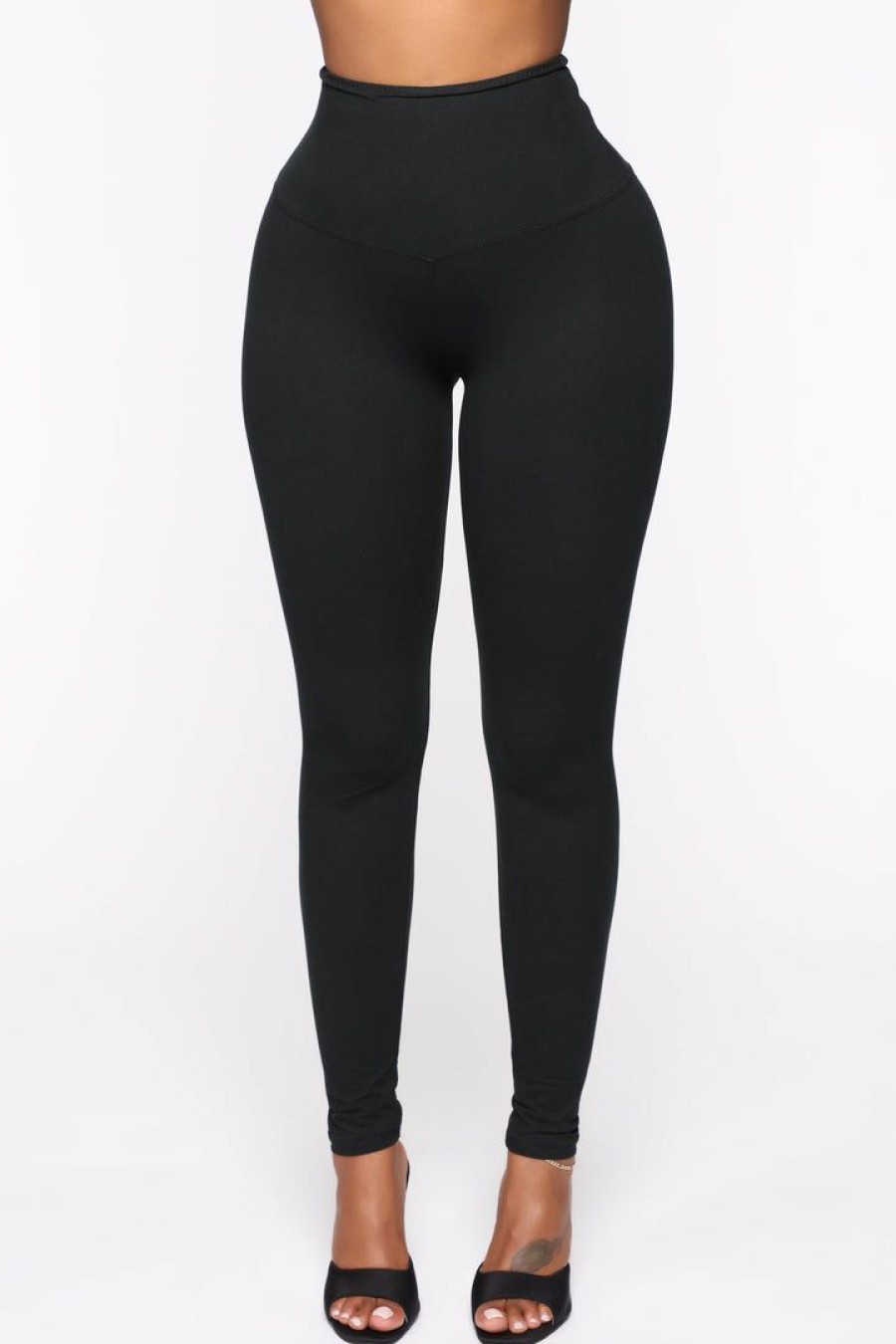 Leggings * | Coupon Fashion Nova Never Basic Leggings Black