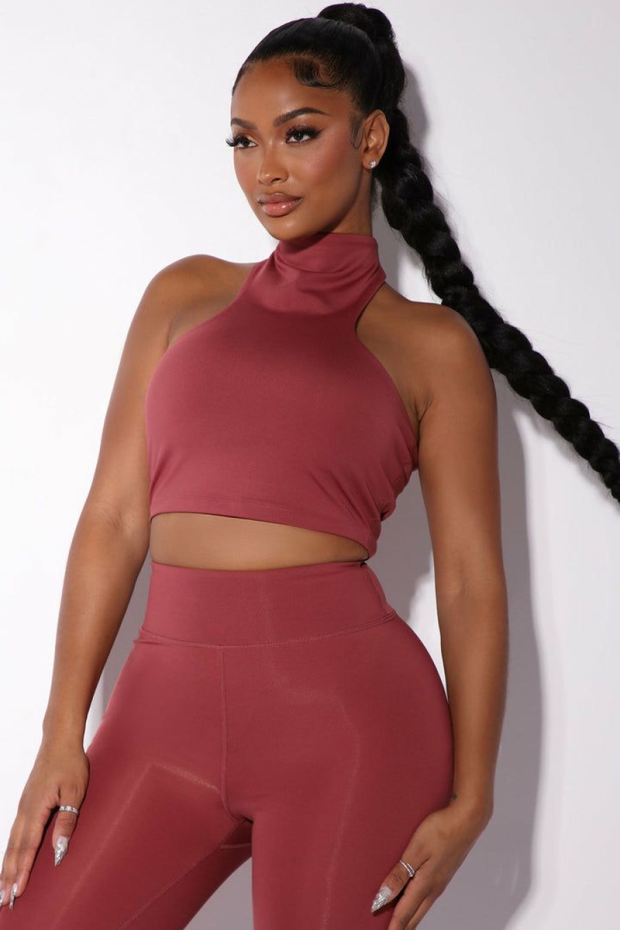 Activewear Tops * | Best Sale Fashion Nova Morph Gaia Bra Top Dusty Rose