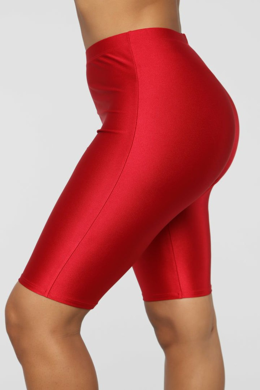 Biker Shorts * | Best Deal Fashion Nova Curves For Days Biker Shorts Red