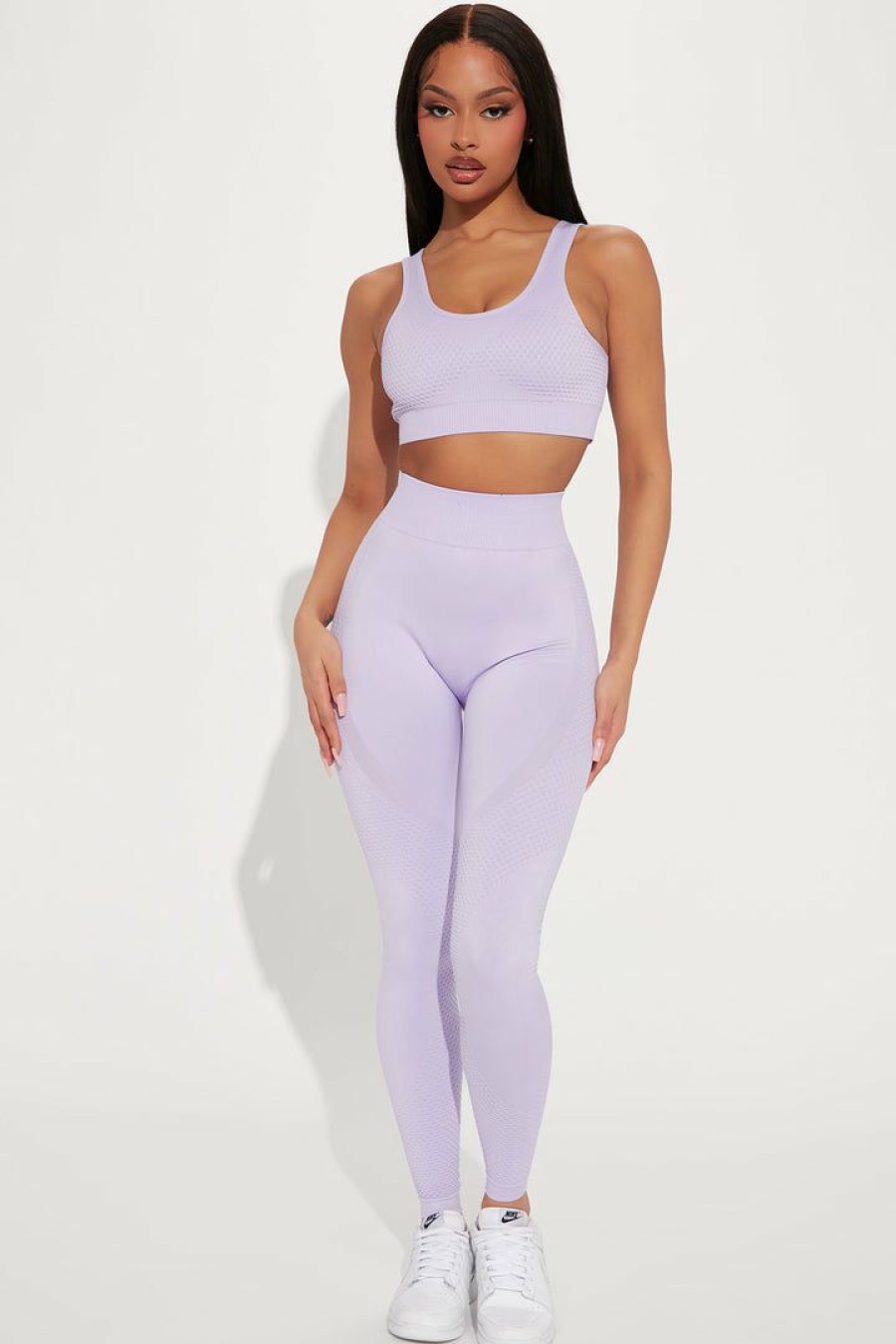 Sports Bras * | Best Deal Fashion Nova Power Move Sports Bra Lavender Sports Bras