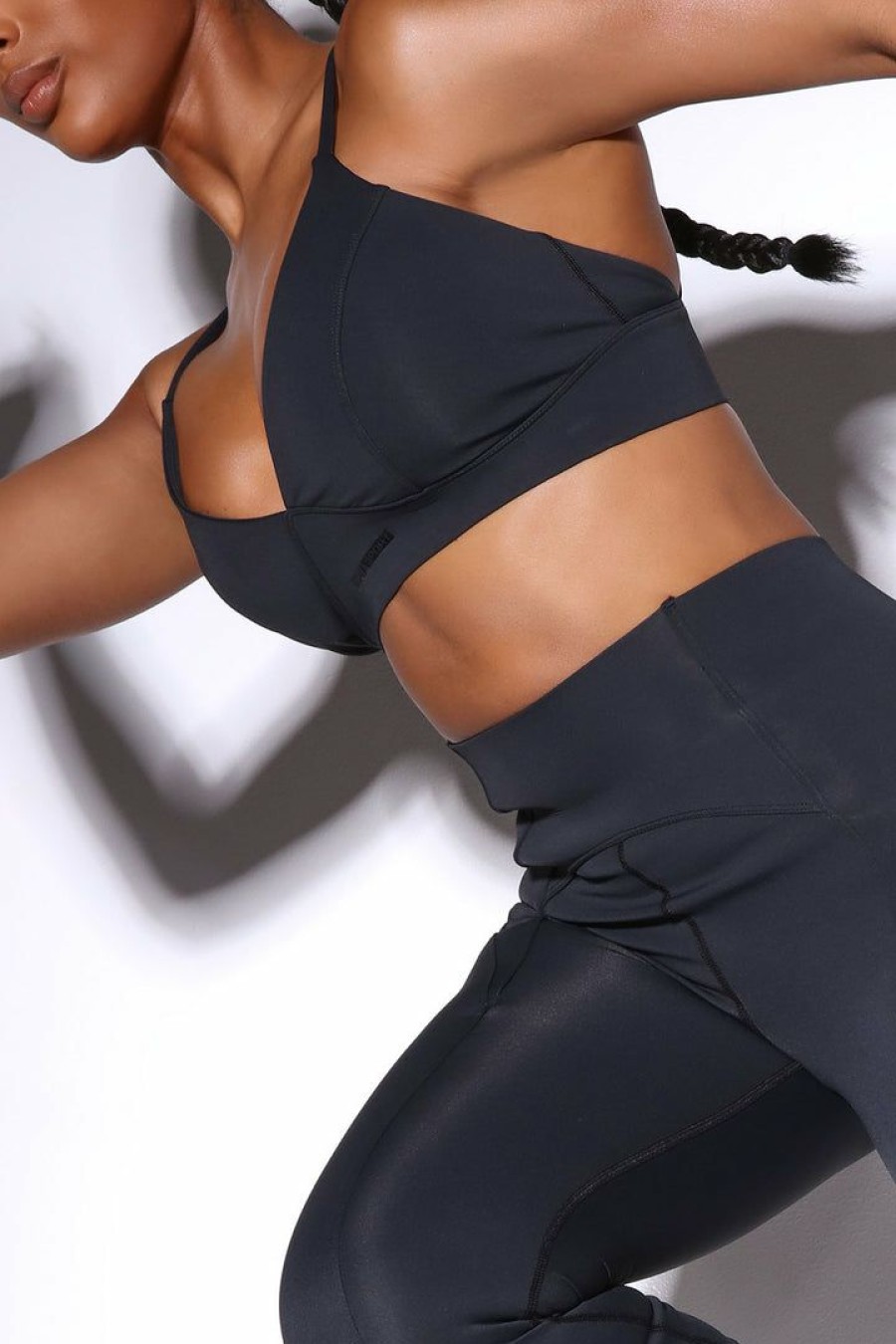 Activewear Tops * | Cheap Fashion Nova Activewear Tops Dazzle Demos Bra Black