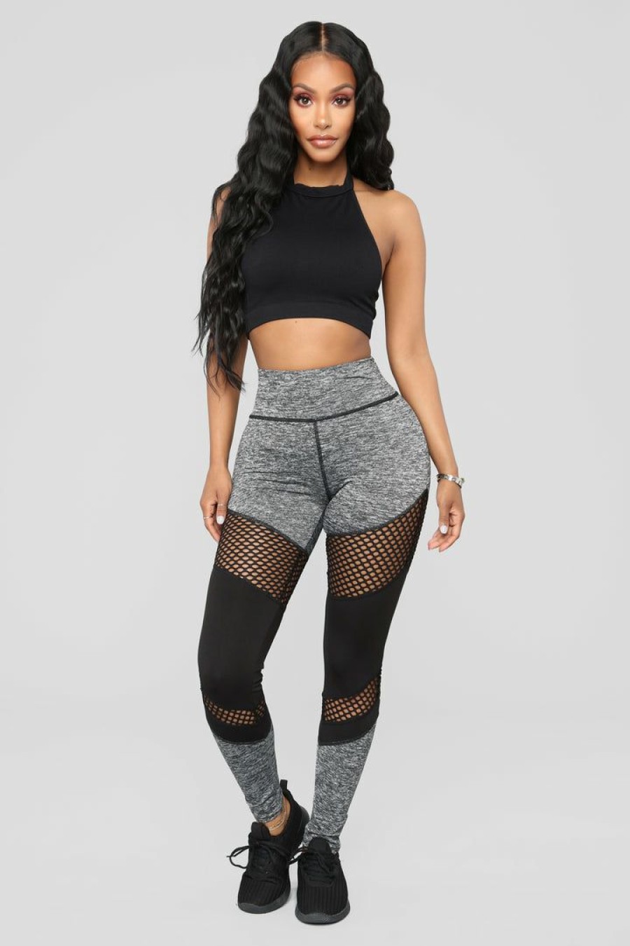 Leggings * | Top 10 Fashion Nova Krysten Active Leggings Grey