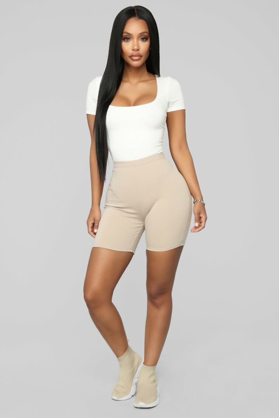 Biker Shorts * | Budget Fashion Nova Classic Mini Biker Shorts Mocha