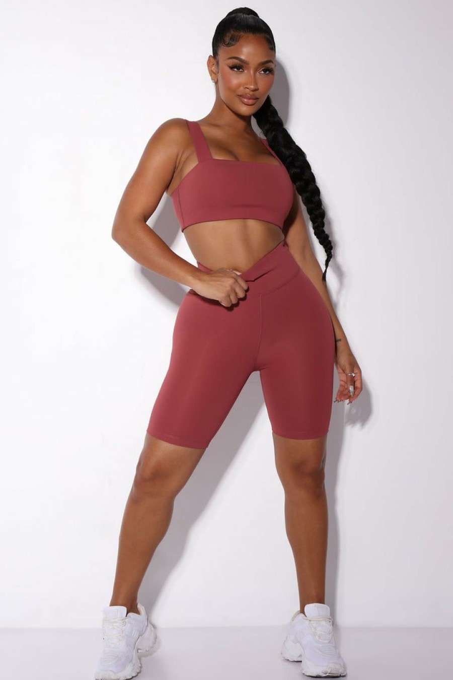 Activewear Tops * | Coupon Fashion Nova Morph Gibbous Bra Top Dusty Rose Activewear Tops