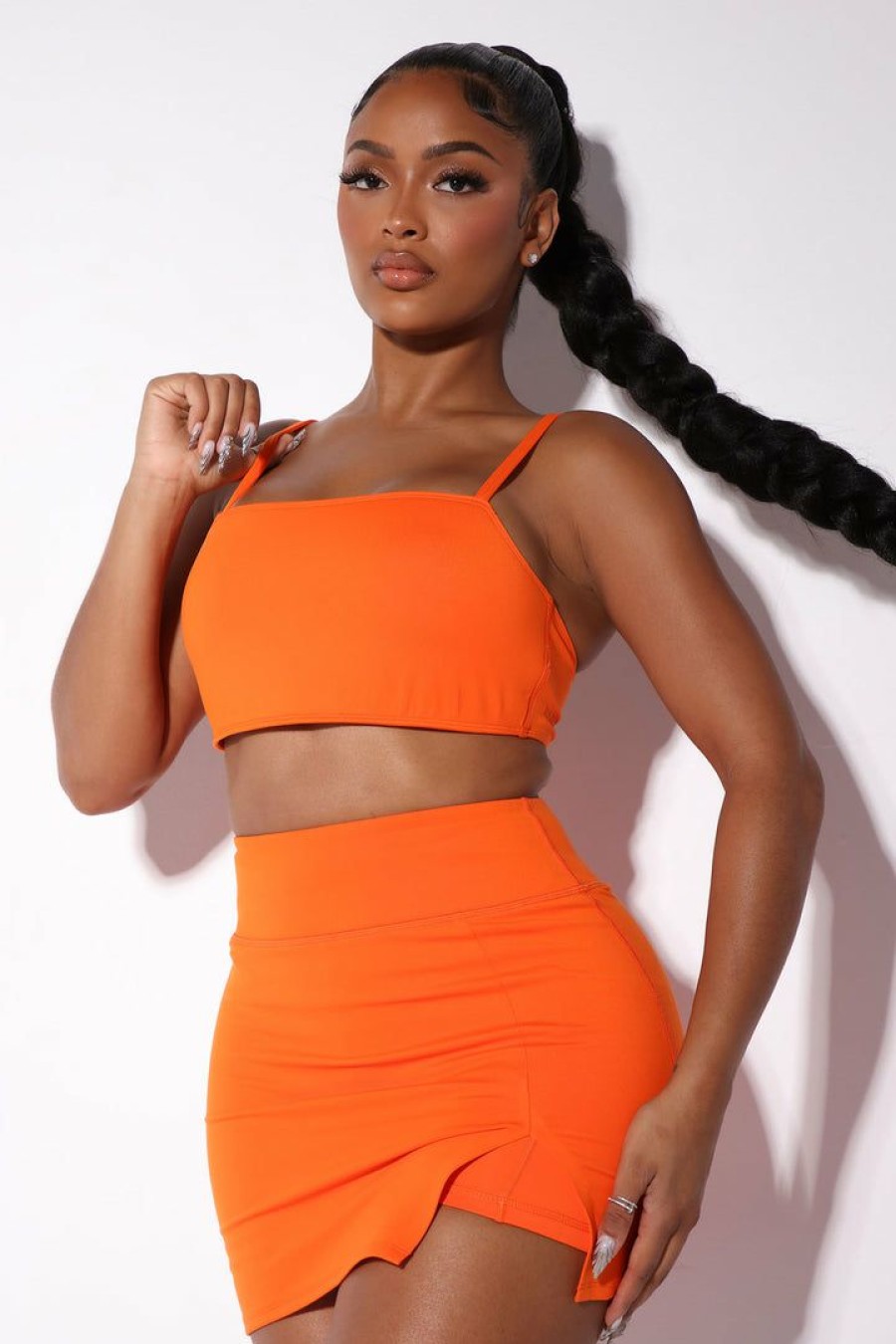 Activewear Tops * | Hot Sale Fashion Nova Sublime Cepheid Bra Top Orange