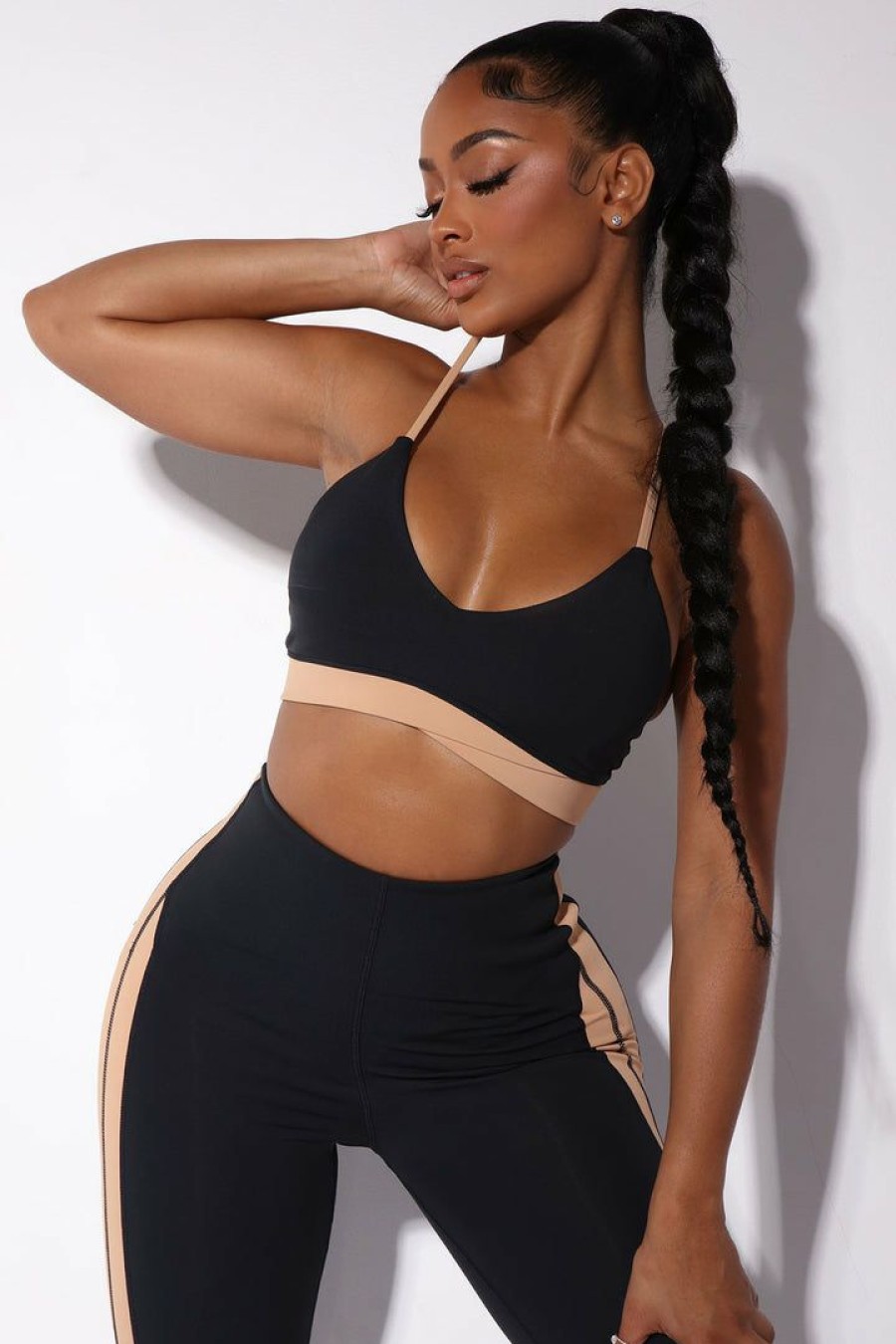 Activewear Tops * | Top 10 Fashion Nova Morph Hayashi Bra Top Black