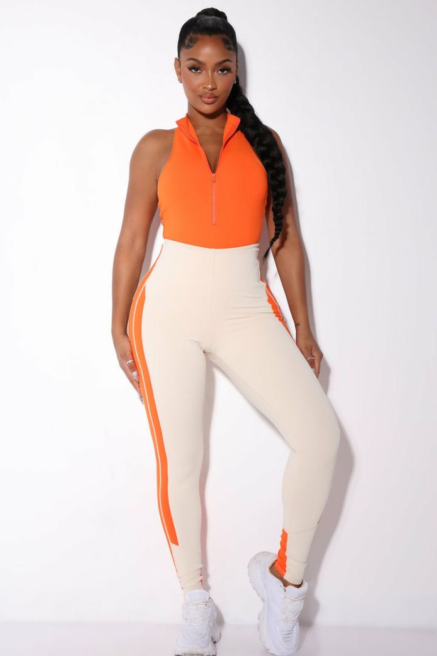 Activewear Tops * | Outlet Fashion Nova Morph Albedo Bodysuit Orange