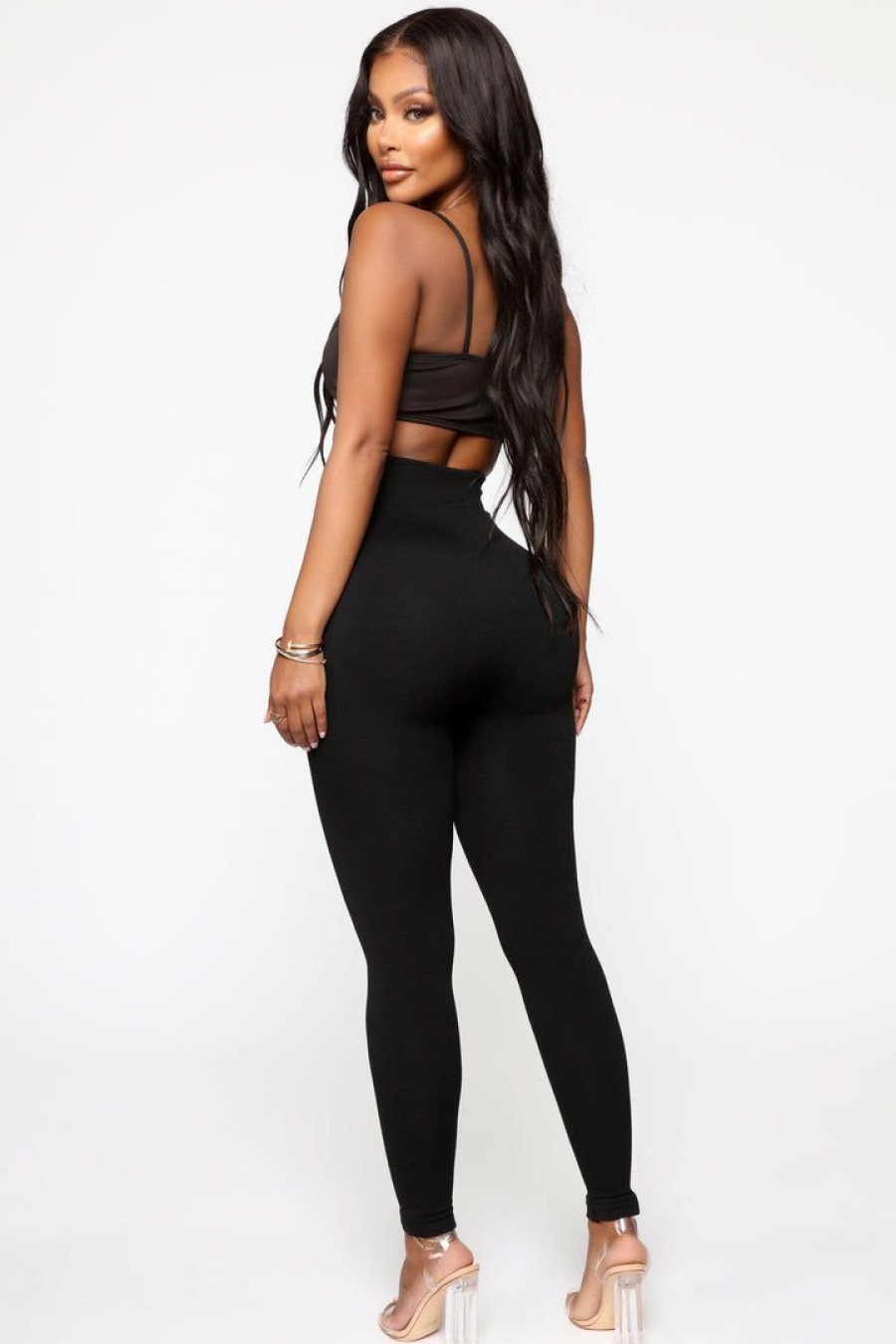 Leggings * | Best Reviews Of Fashion Nova Since Day One Seamless Leggings Black